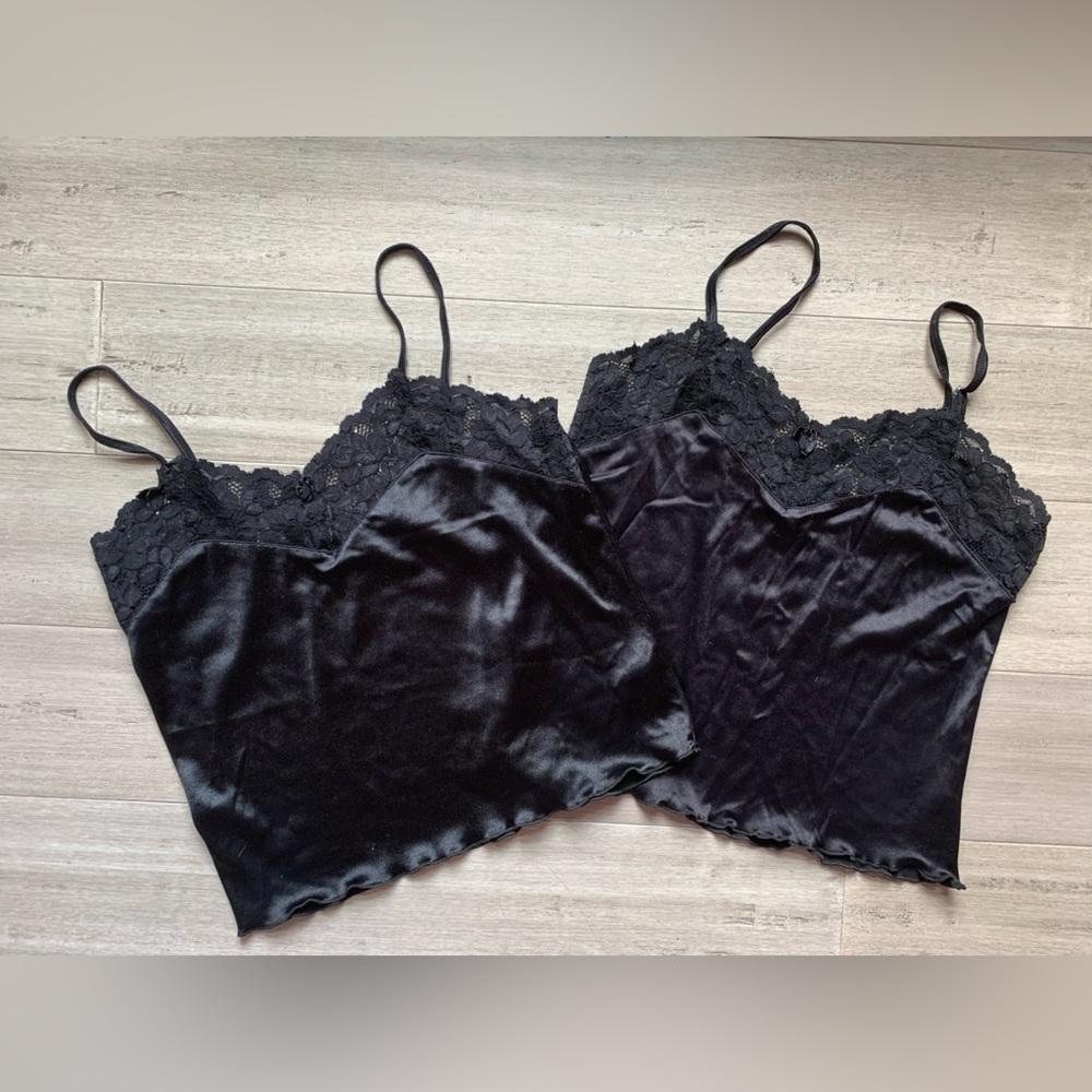 Basic black camisoles